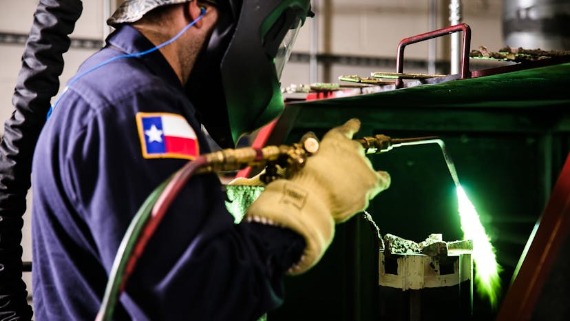 Bowen employee working in a manufacturing facility