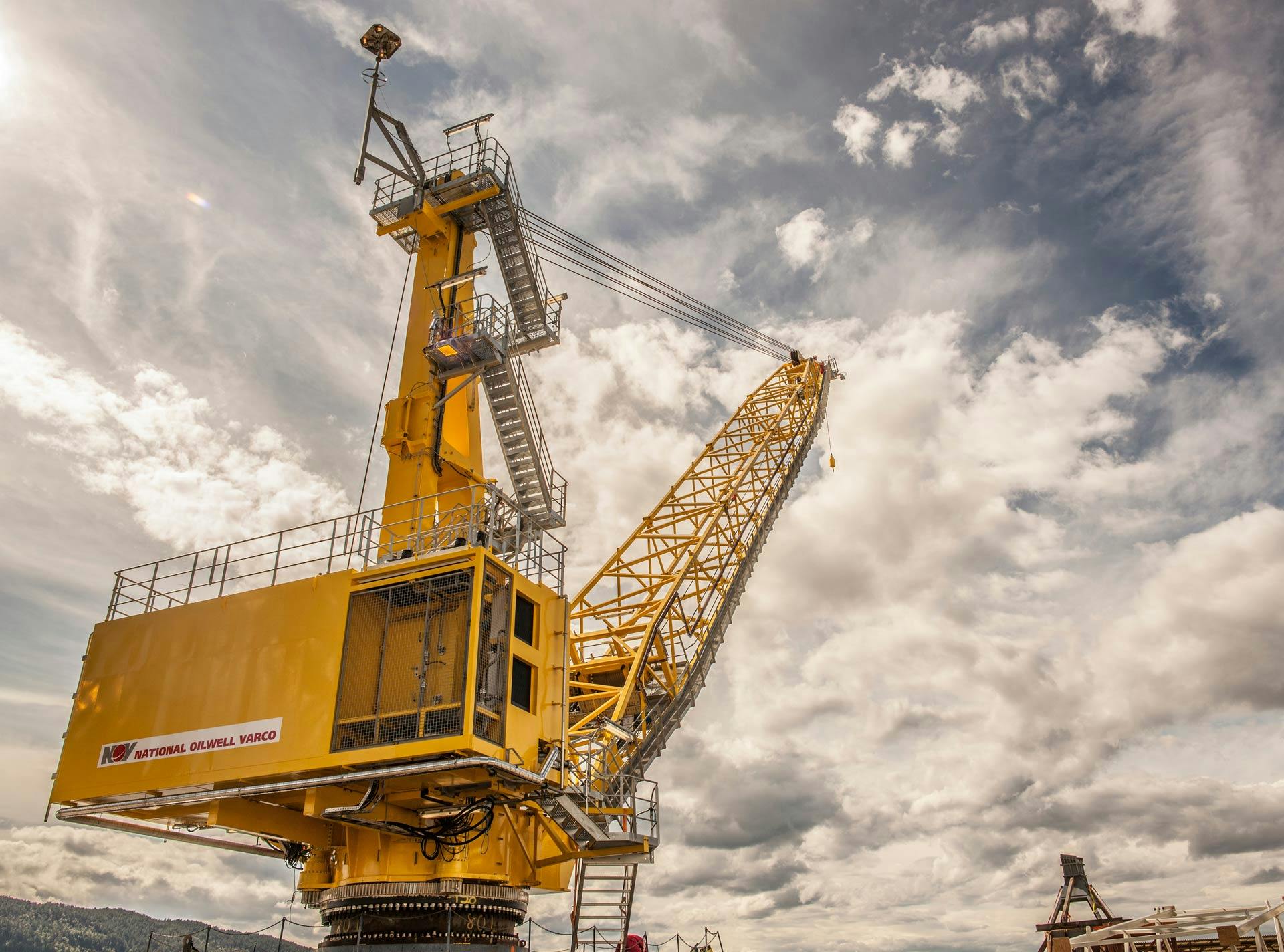 View of crane from below