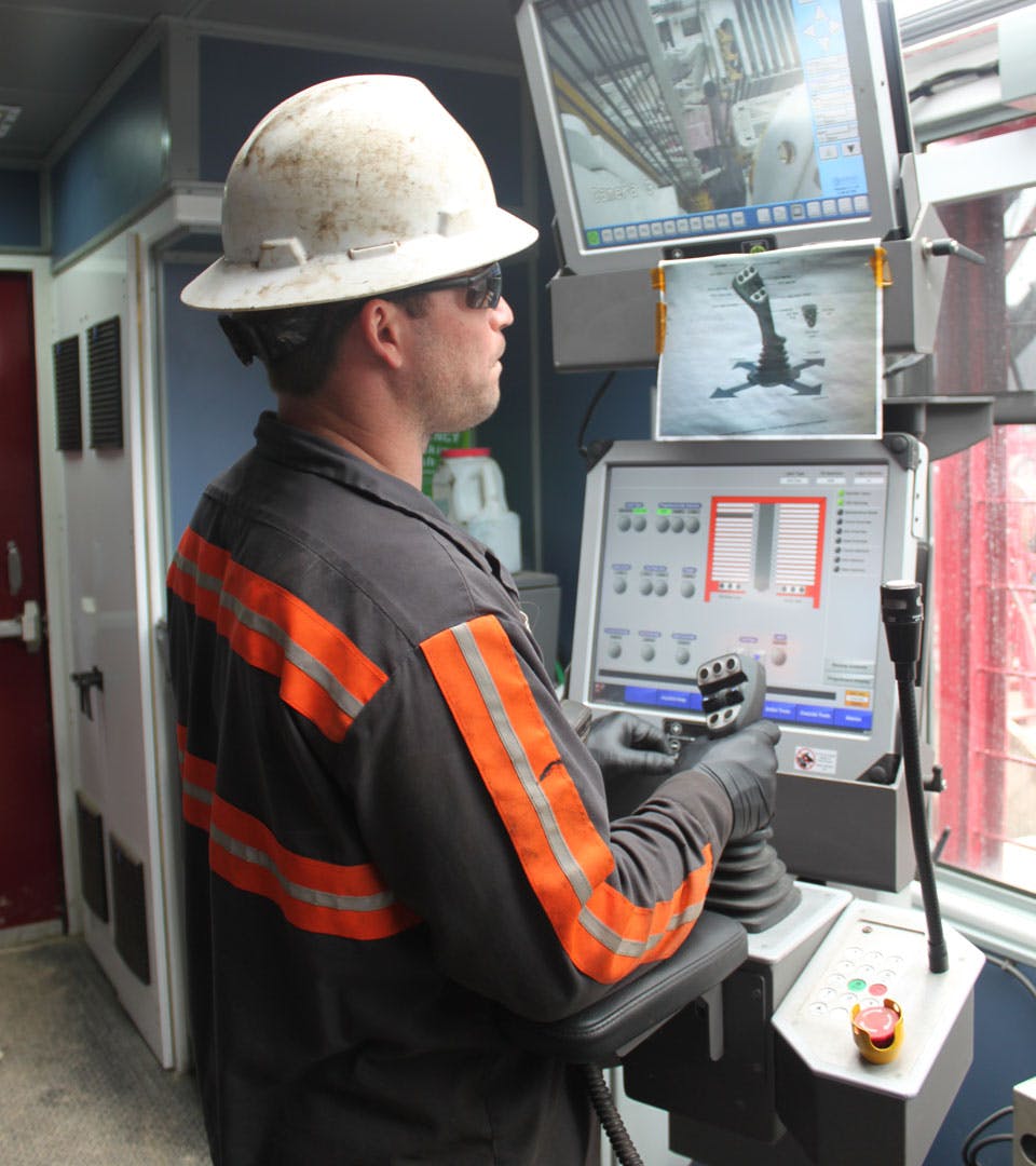 STV Control station on a land drilling rig