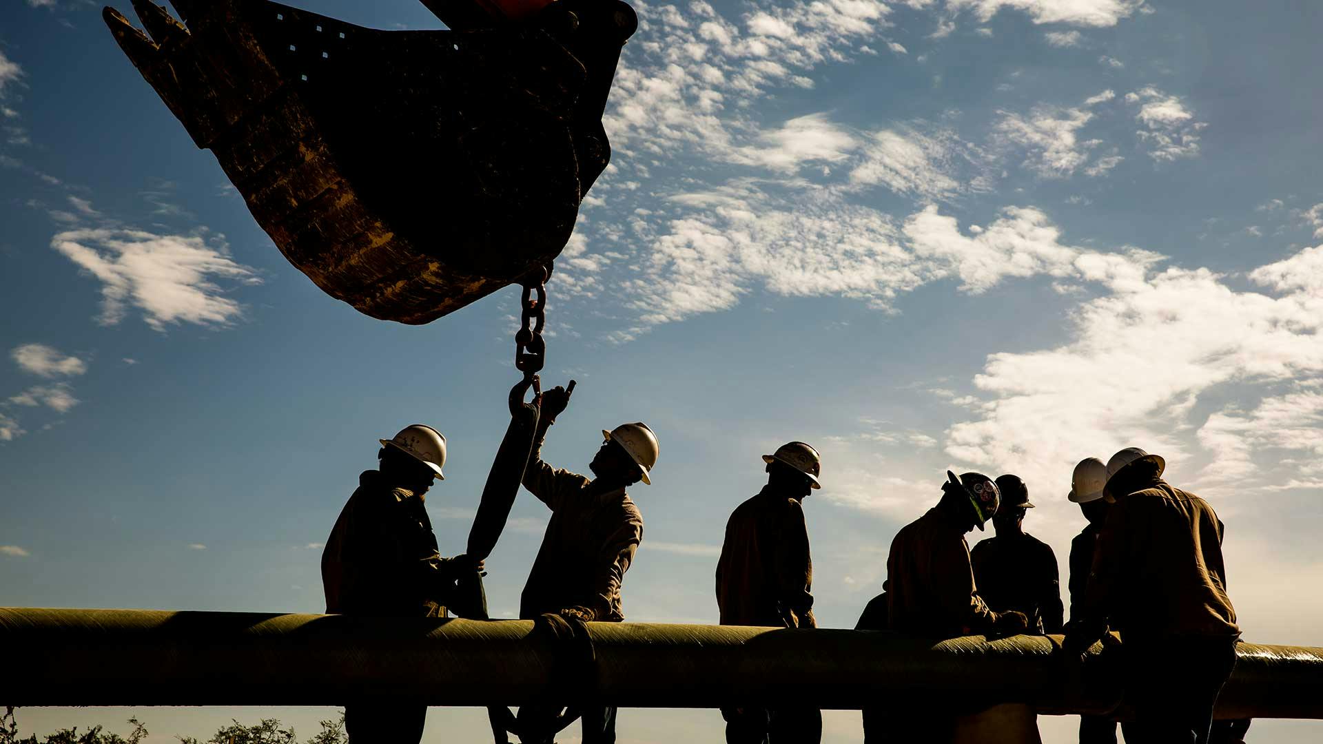 Men installing SuperSeal Bondstrand